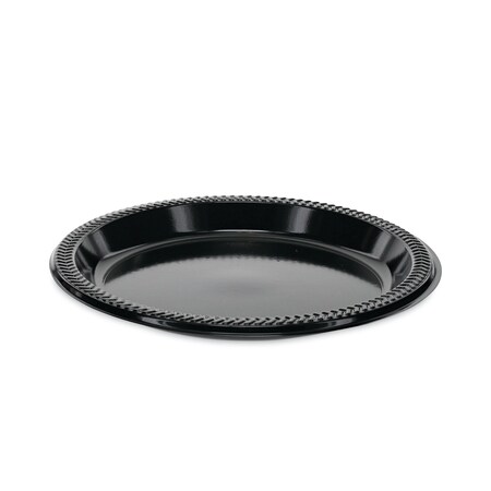 Pactiv Prairieware OPS Dinnerware, Plate, 8.88 Dia, Black, PK400 YPI9E